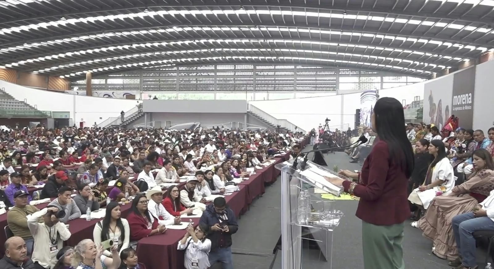 Ariadna Montiel pide apoyo para Morena a pueblos indígenas y afromexicanos rumbo a elecciones 2027