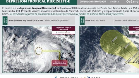 Alerta por huracán 'Polo' que alcanzará la categoría 3 frente a las costas de Guerrero