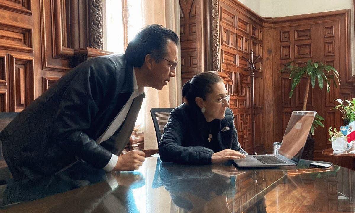 Exhibe Cuitláhuac García cercanía con la Presidenta Sheinbaum