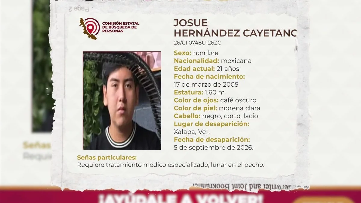 Hallan sin vida a estudiante de la Universidad Veracruzana tras 14 días desaparecido