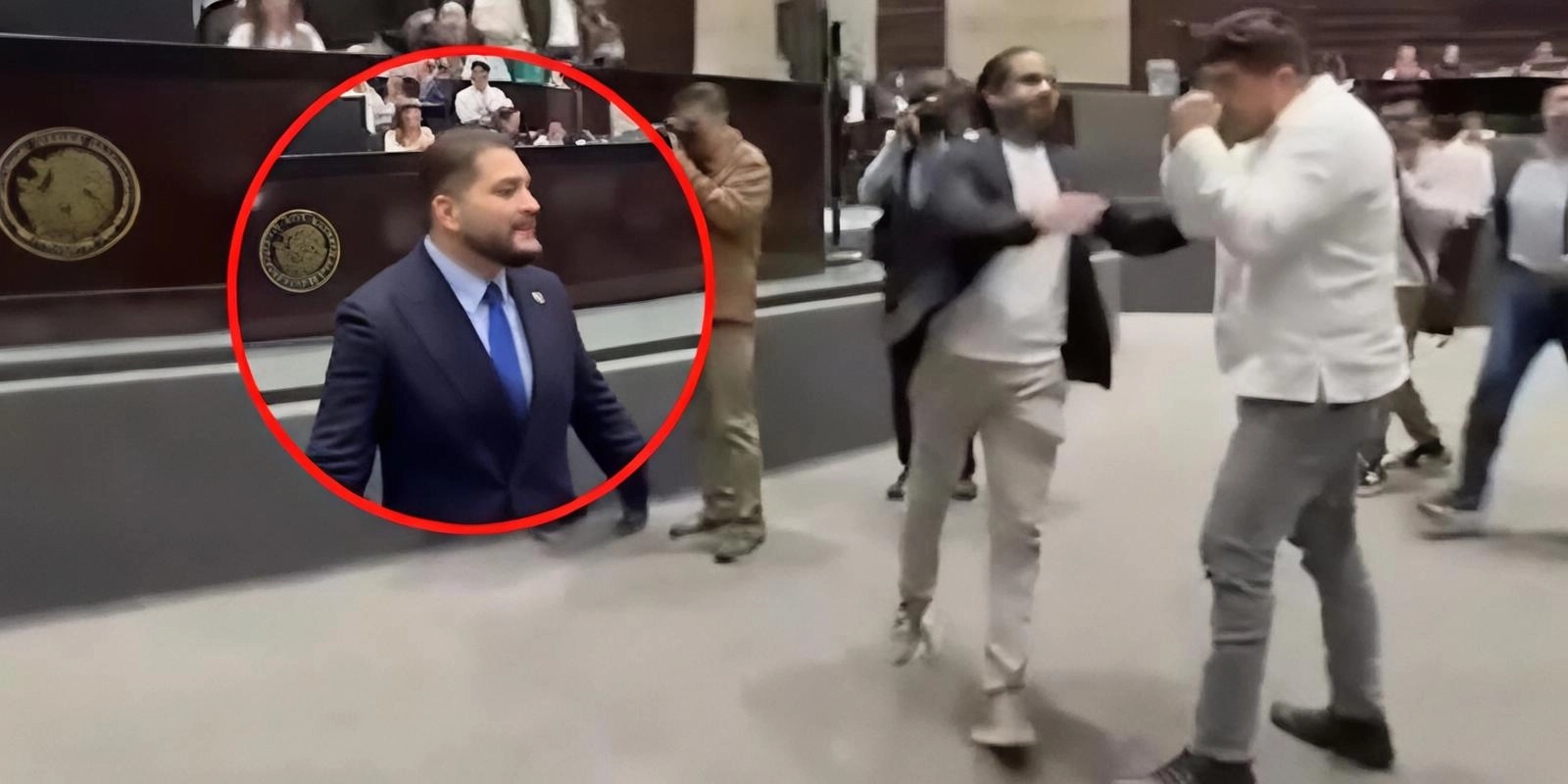 Zenyazen Escobar a punto de los golpes en la sesión de la Cámara de Diputados