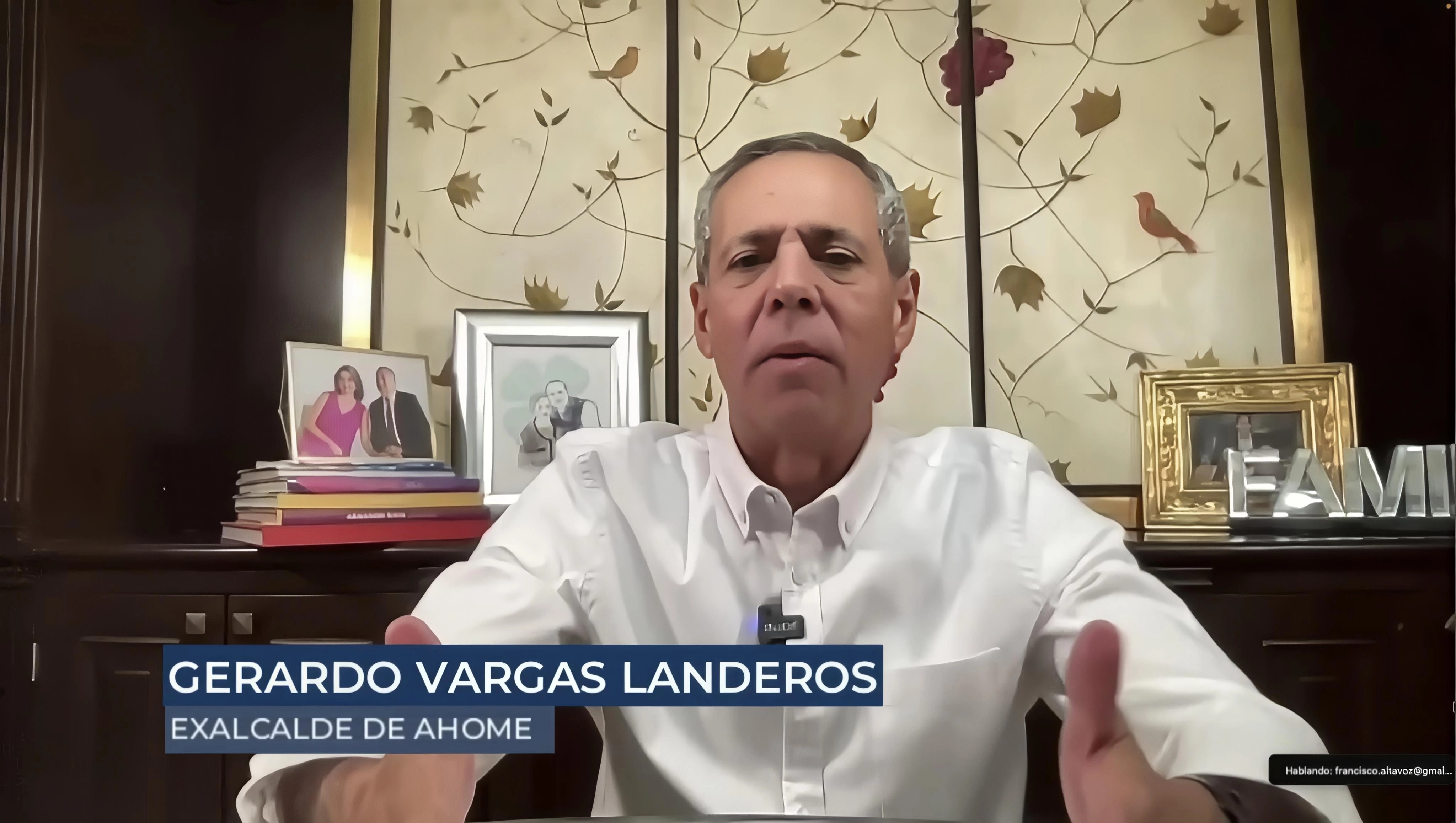 Gerardo Vargas Landeros exalcalde, acusó a Rocha Moya de amenazarlo si 'peleaba' candidatura