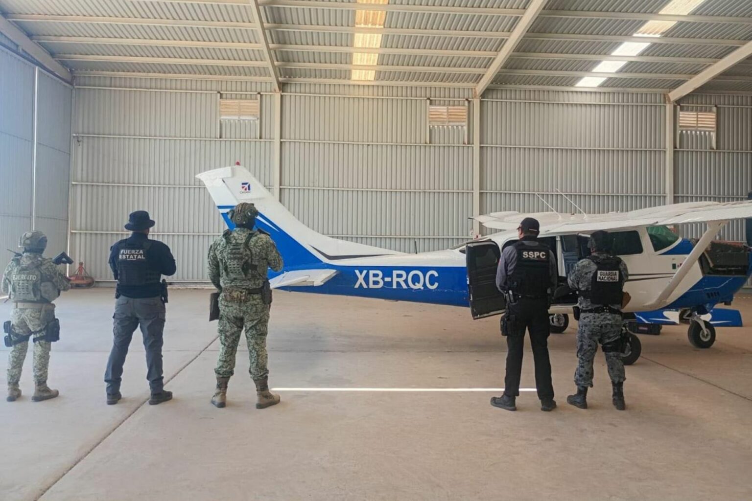 Incautan avioneta con cocaína en Mexicali