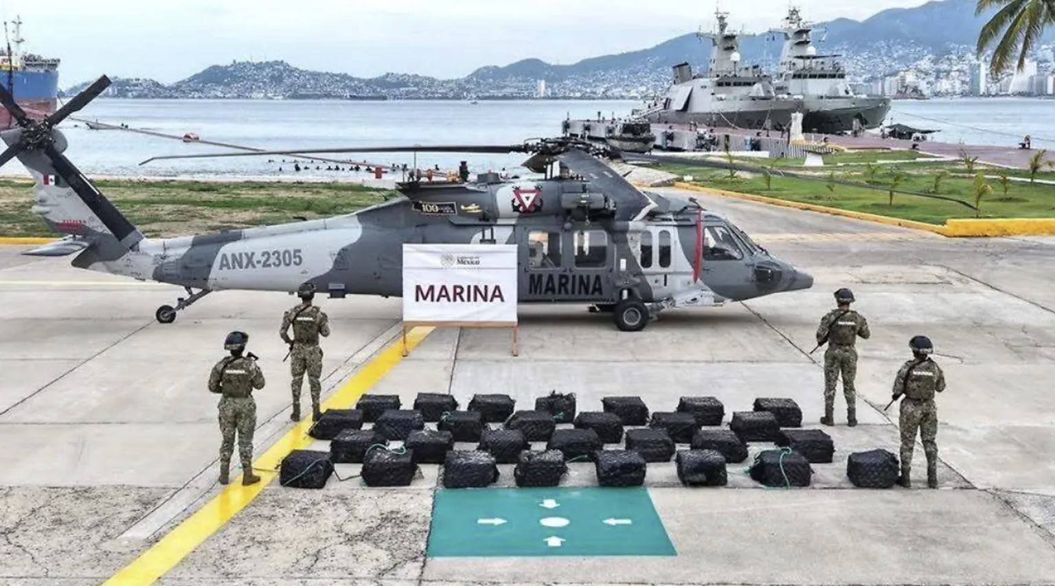 SEMAR decomisa cargamento con valor de 283 MDP de cocaína