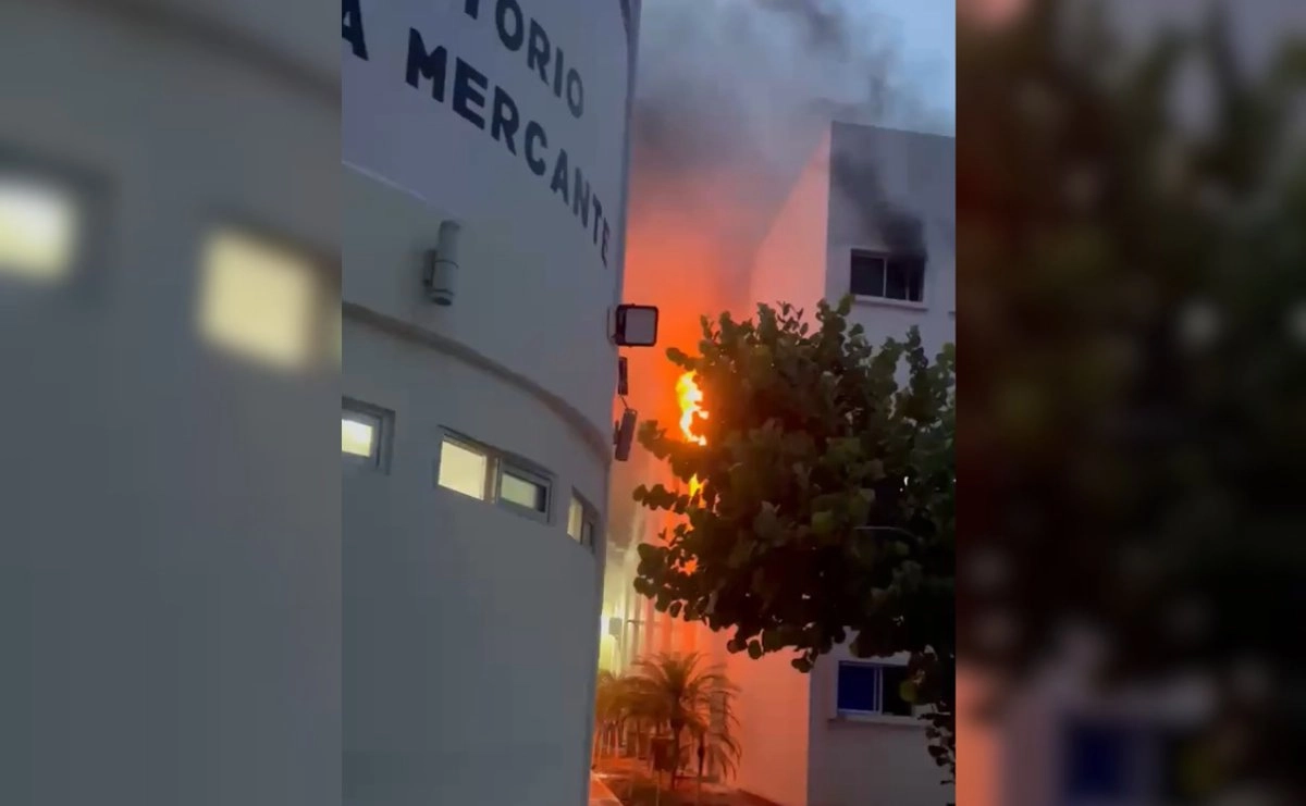 Controlan incendio en dormitorios de la Escuela Náutica Mercante de Veracruz