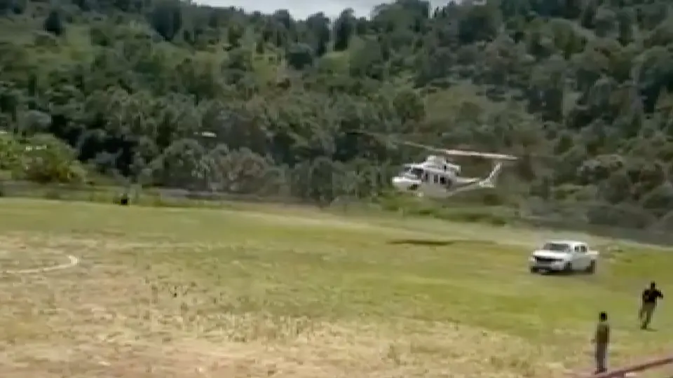 Aterriza de emergencia helicóptero del gobernador de Chiapas